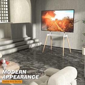 RFIVER Support TV sur Pied - Écrans mesurant Entre 32 et 80 Pouces - Téléviseurs LCD/LED/OLED/QLED - Support TV Universel Tré