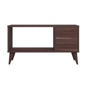 Marque Amazon - Movian Norm Meuble TV bas avec rangement, Large, 90 x 30 x 49&nbsp;cm, Noyer