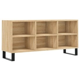 Annlera Meuble TV Chêne Sonoma 103,5x30x50 cm Bois dingénierie Classique Banc TV Décorer Pièce Minimaliste Armoire TV Foncti