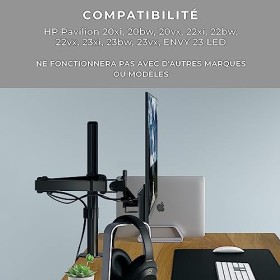 HumanCentric&nbsp;–&nbsp;Support avec adaptateur de montage VESA pour 20&nbsp;x i, 20BW, 22&nbsp;x i, 22bw, 23&nbsp;x i, 23bw, Envy
