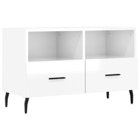 VEEKI Meuble TV, Meuble TV Suspendu, Meuble TV Industriel, Meuble TV Bois, Meuble Chambre, Convient pour Salon ou Chambre, Bl