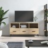 VEEKI Meuble TV, Meuble TV Suspendu, Meuble TV Industriel, Meuble TV Bois, Meuble Chambre, Convient pour Salon ou Chambre, ch