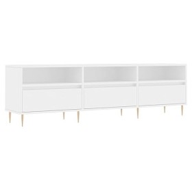 Générique Meuble TV Blanc 150x30x44,5 cm Bois dingénierie,26.4 KG,831268, Meubles, Meubles TV