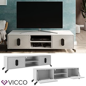 Vicco Meuble TV Marokko, Gris Clair, 150 x 40 cm