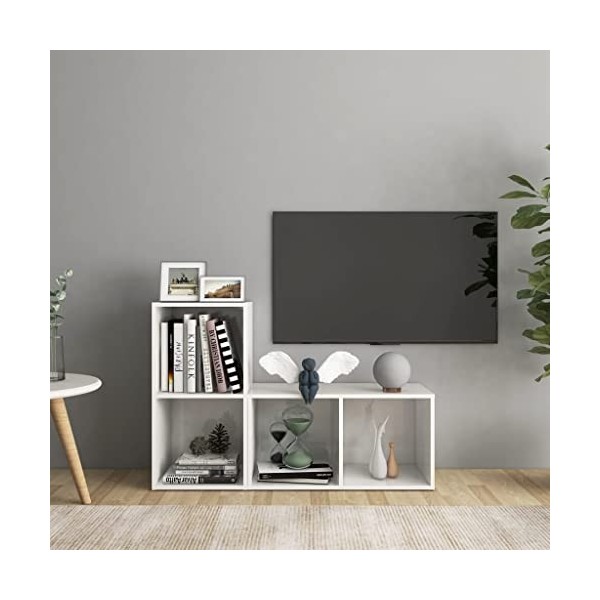 VEEKI Meuble TV, Meuble TV Suspendu, Meuble, Meuble TV avec Rangement，Meuble Industriel, Convient pour Salon ou Chambre, Meub