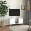 VEEKI Meuble TV, Meuble TV Suspendu, Meuble TV Industriel, Meuble TV Bois, Meuble Chambre, Convient pour Salon ou Chambre, av