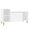 Keyur Meuble TV, Banc TV Buffet Bas Support de Télévision Meuble Télé Meuble TV Blanc 100x35x55 cm Bois dingénierie