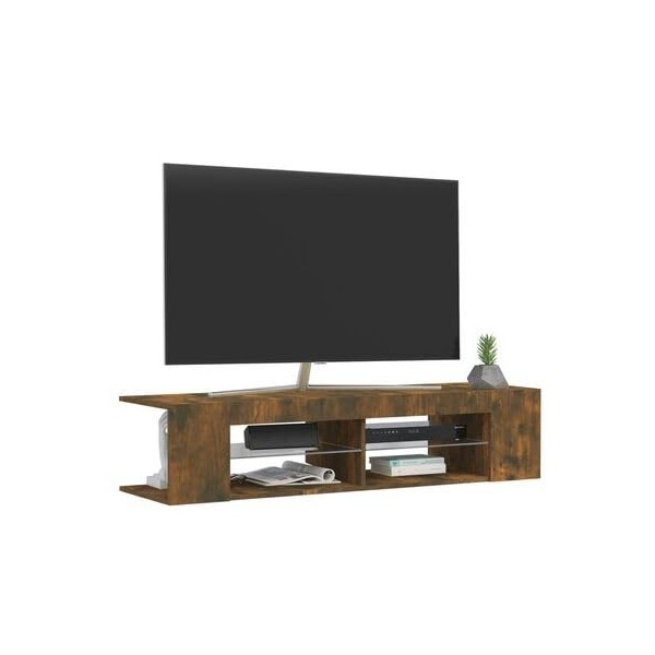 VEEKI Meuble TV, Meuble TV Suspendu, Meuble télé, Meuble TV Industriel, Meuble Chambre, Convient pour Salon ou Chambre, Meubl