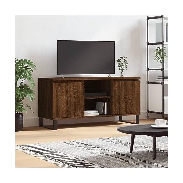 VEEKI Meuble TV, Meuble TV Suspendu, Meuble TV Industriel, Meuble TV Bois, Meuble Chambre, Convient pour Salon ou Chambre, ch