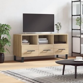 VEEKI Meuble TV, Meuble TV Suspendu, Meuble TV Industriel, Meuble TV Bois, Meuble Chambre, Convient pour Salon ou Chambre, ch