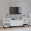 VEEKI Meuble TV, Meuble TV Suspendu, Meuble TV Industriel, Meuble TV Bois, Meuble Chambre, Convient pour Salon ou Chambre, Bl