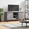 VEEKI Meuble TV, Meuble TV Suspendu, Meuble TV Industriel, Meuble TV Bois, Meuble Chambre, Convient pour Salon ou Chambre, So