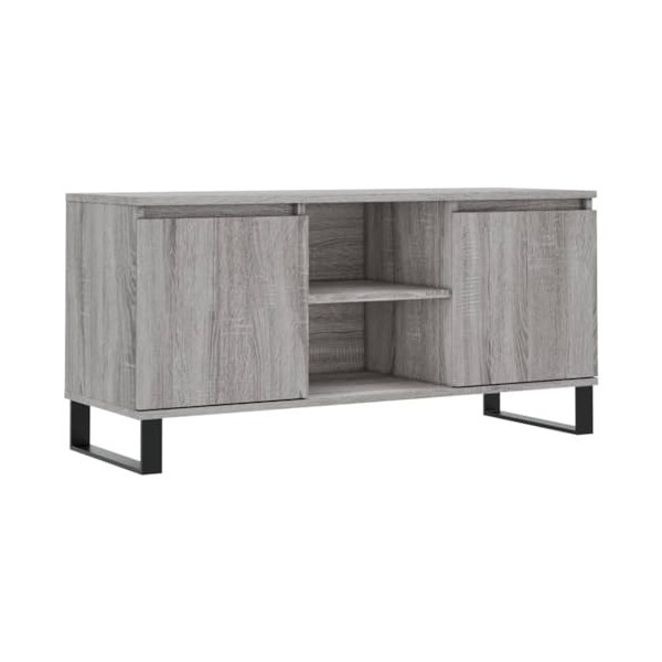 VEEKI Meuble TV, Meuble TV Suspendu, Meuble TV Industriel, Meuble TV Bois, Meuble Chambre, Convient pour Salon ou Chambre, So