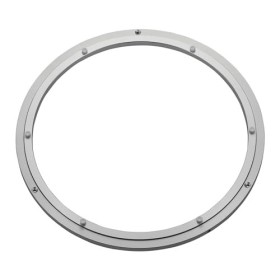 Couronne rotative en aluminium argenté Ø 448 mm charge maximale 350 kg, anneau rotatif robuste, sur roulement à billes, inoxy