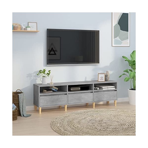 vidaXL Meuble TV, meuble TV pour chambre à coucher, salon, salle à manger, unité média avec étagères, centre de divertissemen