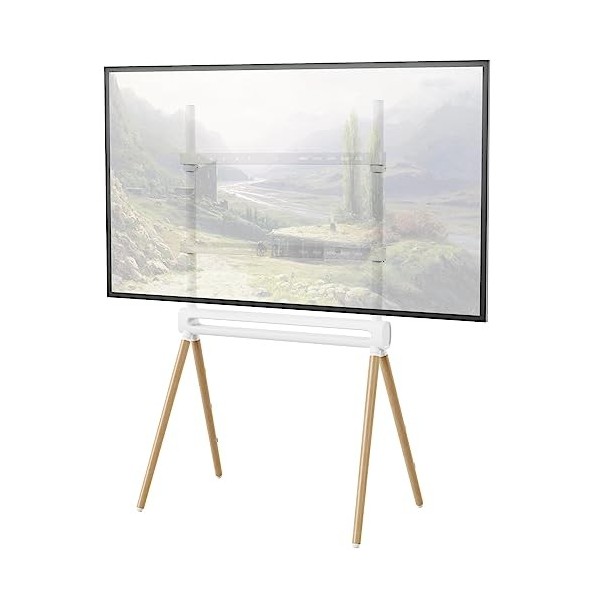 PUTORSEN Design Chevalet Support TV, pour téléviseur de 49 à 70",VESA jusquà 600x400,églable en Hauteur Support TV sur Pied,