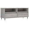 Camerina Meuble TV Sonoma Gris 100x34,5x44,5 cm Bois dingénierie,Meuble TV Longueur,Meubles De Salon TV,Meuble Bas Salon