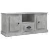 Meuble TV Gris béton 100x35,5x45 cm Bois dingénierie - Meuble télé, Meuble TV Industriel, Meuble Chambre, Convient pour Salo