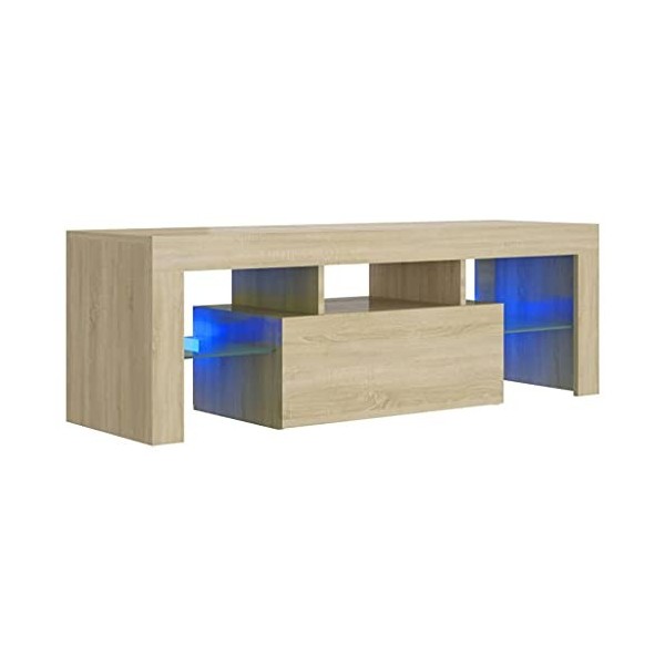 Meuble TV,Meuble TV Bas Table TV Support de Télévision en Bois pour Salon Chambre Salle à Manger,Support pour Téléviseur Jusq