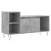 Camerina Meuble TV Gris béton 100x35x55 cm Bois dingénierie,Table TV,Ensemble Meuble TV,Meuble TV