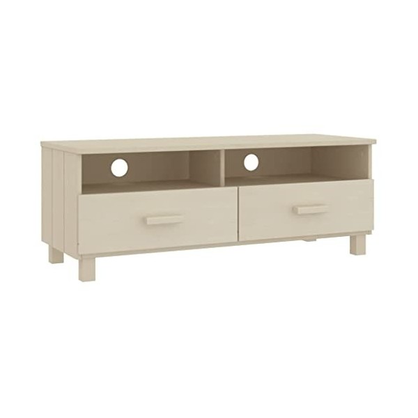 Générique Meuble TV HAMAR Marron Miel 106x40x40 cm Bois Massif de pin,18.4 KG,340468, Meubles, Meubles TV