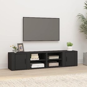 VEEKI Meuble TV, Meuble TV Suspendu, Meuble TV Industriel, Meuble TV Bois, Meuble Chambre, Convient pour Salon ou Chambre, Me