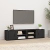 VEEKI Meuble TV, Meuble TV Suspendu, Meuble TV Industriel, Meuble TV Bois, Meuble Chambre, Convient pour Salon ou Chambre, Me