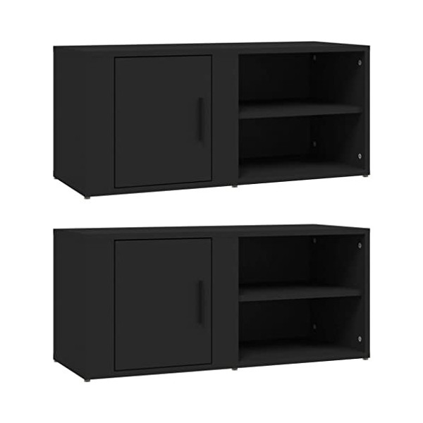 VEEKI Meuble TV, Meuble TV Suspendu, Meuble TV Industriel, Meuble TV Bois, Meuble Chambre, Convient pour Salon ou Chambre, Me