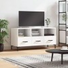 VEEKI Meuble TV, Meuble TV Suspendu, Meuble TV Industriel, Meuble TV Bois, Meuble Chambre, Convient pour Salon ou Chambre, Bl