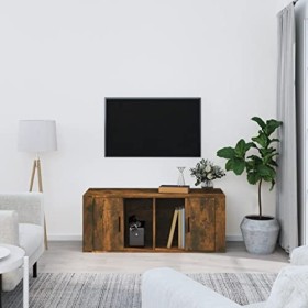 VEEKI Meuble TV, Meuble TV Suspendu, Meuble TV Industriel, Meuble TV Bois, Meuble Chambre, Convient pour Salon ou Chambre, Ch