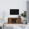 VEEKI Meuble TV, Meuble TV Suspendu, Meuble TV Industriel, Meuble TV Bois, Meuble Chambre, Convient pour Salon ou Chambre, Ch