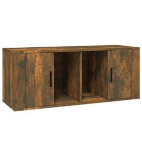 VEEKI Meuble TV, Meuble TV Suspendu, Meuble TV Industriel, Meuble TV Bois, Meuble Chambre, Convient pour Salon ou Chambre, Ch