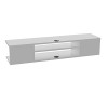 DECOROTIKA Support TV Pivot, Bois, Effet marbre Blanc, 23 cm/Width: 120 cm/Depth: 30 cm