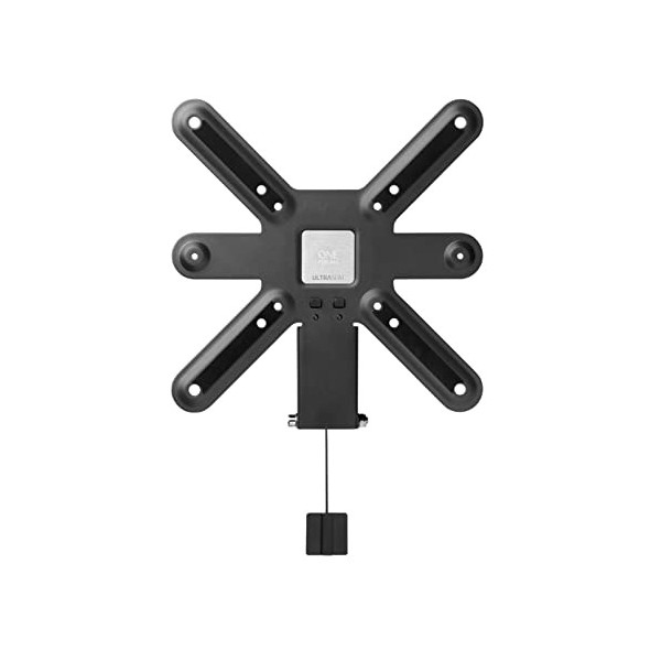 Support plat Ultra Slim de One&nbsp;For&nbsp;All - Fixation murale - Écrans de 32 à 84&nbsp;pouces - Tous types de téléviseurs - Noir - WM66