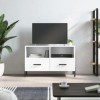 VEEKI Meuble TV, Meuble TV Suspendu, Meuble TV Industriel, Meuble TV Bois, Meuble Chambre, Convient pour Salon ou Chambre, Bl