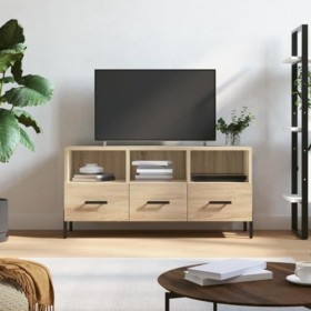 VEEKI Meuble TV, Meuble TV Suspendu, Meuble TV Industriel, Meuble TV Bois, Meuble Chambre, Convient pour Salon ou Chambre, ch