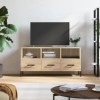 VEEKI Meuble TV, Meuble TV Suspendu, Meuble TV Industriel, Meuble TV Bois, Meuble Chambre, Convient pour Salon ou Chambre, ch