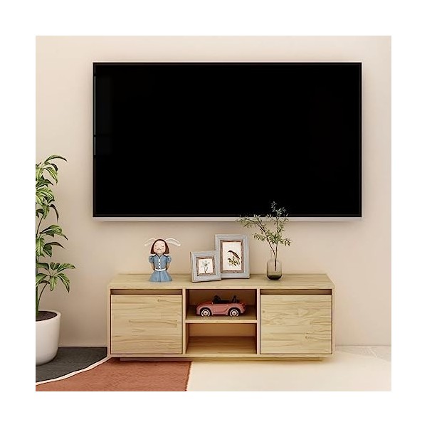 VEEKI Meuble TV, Meuble TV Suspendu, Meuble TV Industriel, Meuble TV Bois, Meuble Chambre, Convient pour Salon ou Chambre, 11