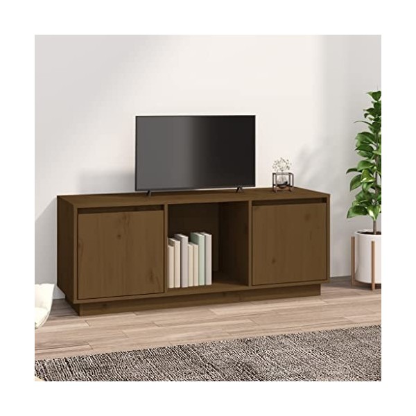 VEEKI Meuble TV, Meuble TV Suspendu, Meuble TV Industriel, Meuble TV Bois, Meuble Chambre, Convient pour Salon ou Chambre, Ma