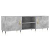 Hovothy Meuble TV Gris Béton 150x30x50 cm Bois dingénierie Buffet TV Espace de Vie Intérieur Style Calme Meuble de Salon Sal