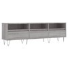 Camerina Meuble TV Sonoma Gris 150x30x44,5 cm Bois dingénierie,Table Basse Salon Meuble TV,Meuble TV,Table Basse LED Couleur