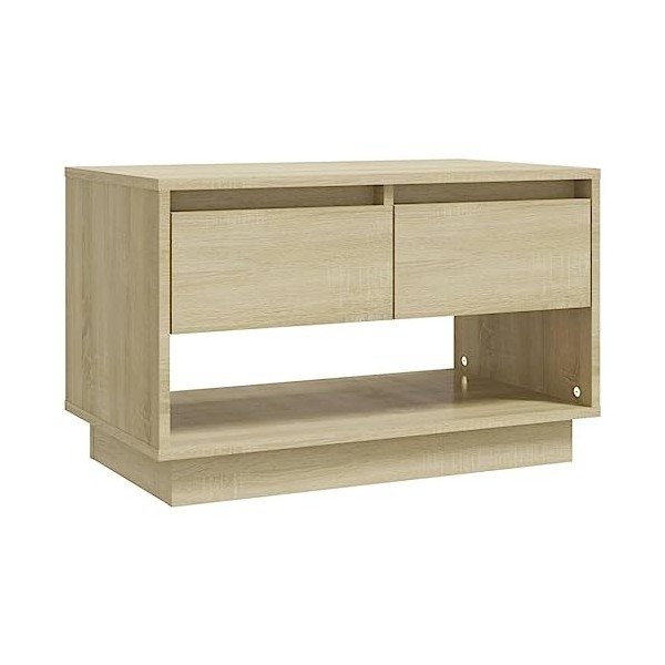 Meuble TV,Étagère TV Flottante, Support de Télévision Flottant Fixé au Mur Centre de Console Multimédia de Divertissement Gra