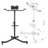 BeMatik - Soutien meuble TV stand avec des roues pour écran plat 10"-32" compatible VESA