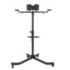 BeMatik - Soutien meuble TV stand avec des roues pour écran plat 10"-32" compatible VESA