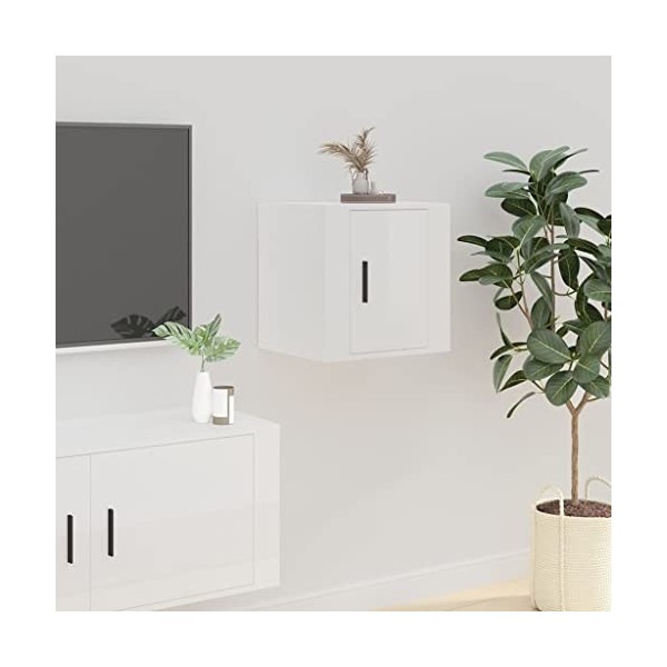 VEEKI Meuble TV, Meuble TV Suspendu, Meuble, Meuble TV avec Rangement，Meuble Industriel, Convient pour Salon ou Chambre, Mura