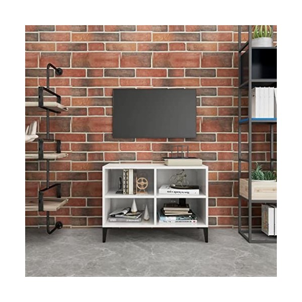 Meuble TV,Étagère TV Flottante, Support de Télévision Flottant Fixé au Mur Centre de Console Multimédia de Divertissement Gra