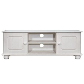 vidaXL Meuble TV en pin massif 115 x 29 x 40 cm