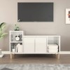 VEEKI Meuble TV, Meuble TV Suspendu, Meuble TV Industriel, Meuble TV Bois, Meuble Chambre, Convient pour Salon ou Chambre, Bl