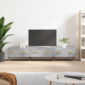 VEEKI Meuble TV, Meuble TV Suspendu, Meuble TV Industriel, Meuble TV Bois, Meuble Chambre, Convient pour Salon ou Chambre, Gr