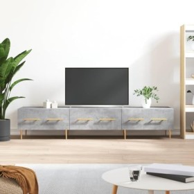 VEEKI Meuble TV, Meuble TV Suspendu, Meuble TV Industriel, Meuble TV Bois, Meuble Chambre, Convient pour Salon ou Chambre, Gr